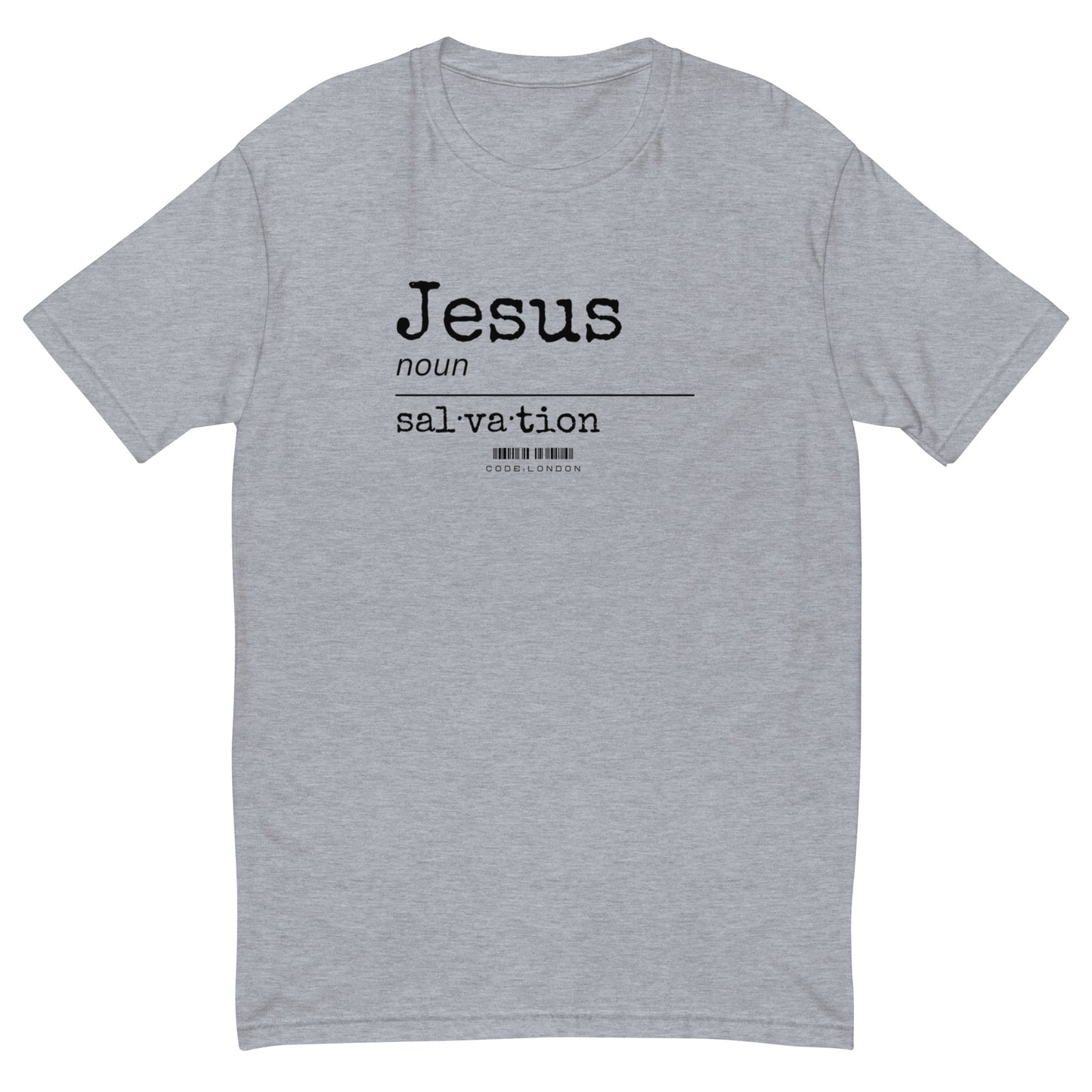 Fitted T-shirt (Jesus- Salvation)