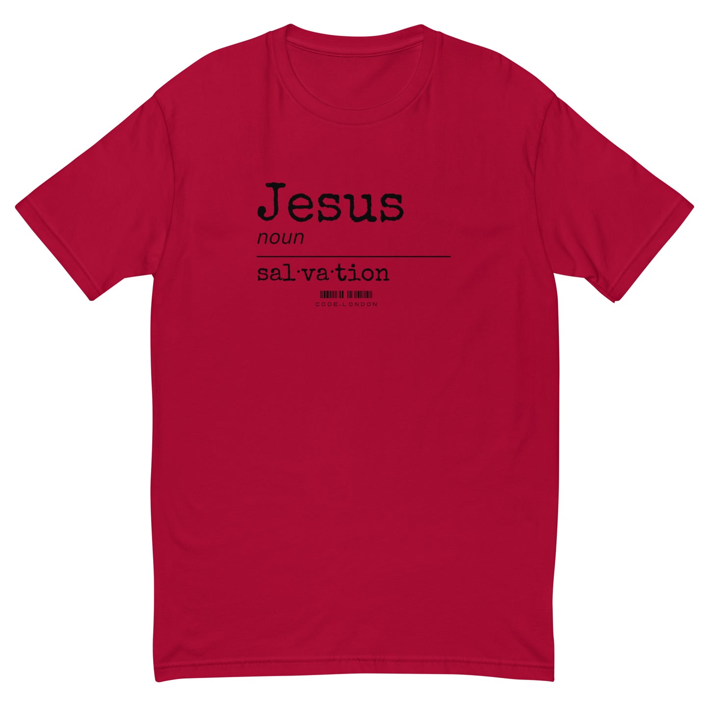 Fitted T-shirt (Jesus- Salvation)