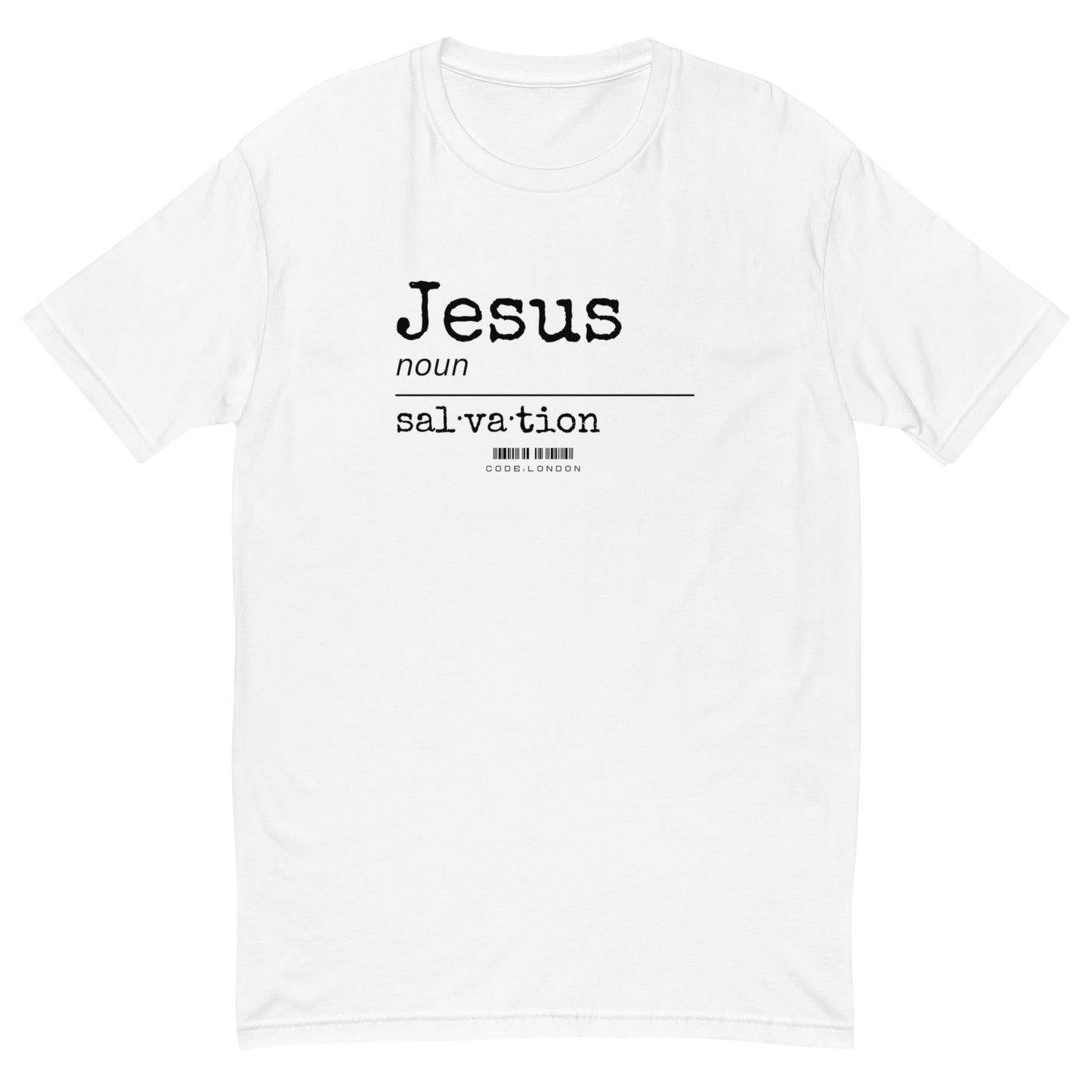 Fitted T-shirt (Jesus- Salvation)