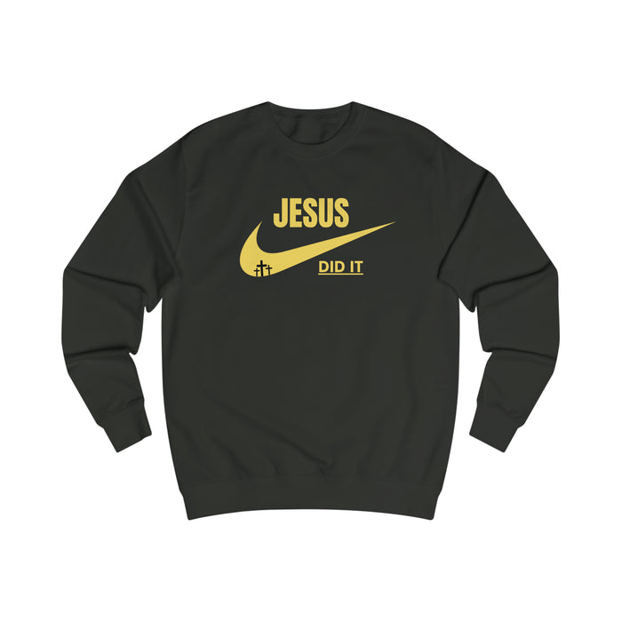 Sweatshirt- (JESUS DID IT)