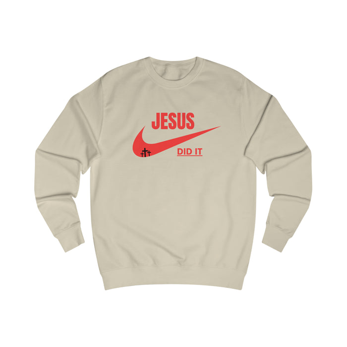 Sweatshirt- (JESUS DID IT)