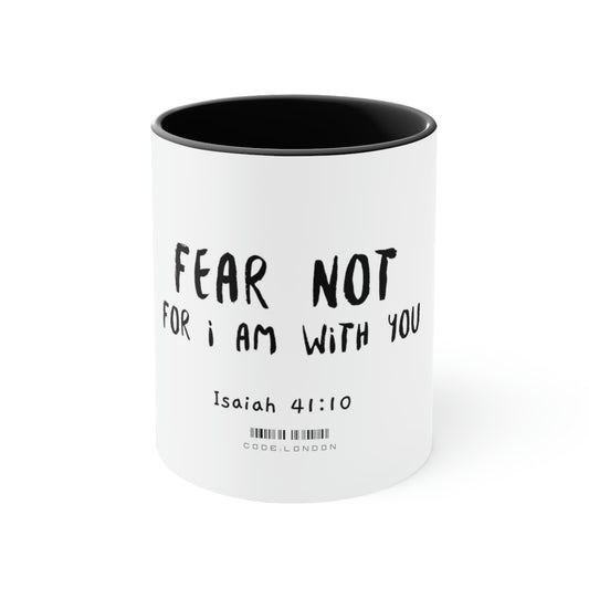 Accent Coffee Mug (Isaiah 41:10)