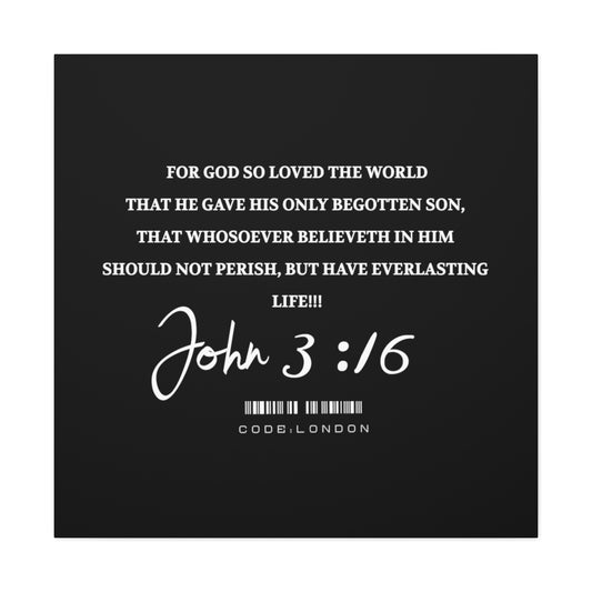 John 3:16 -  Canvas